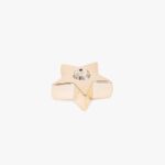 Bougeoir étoile dorée 8x3cm NEW BRIGHT