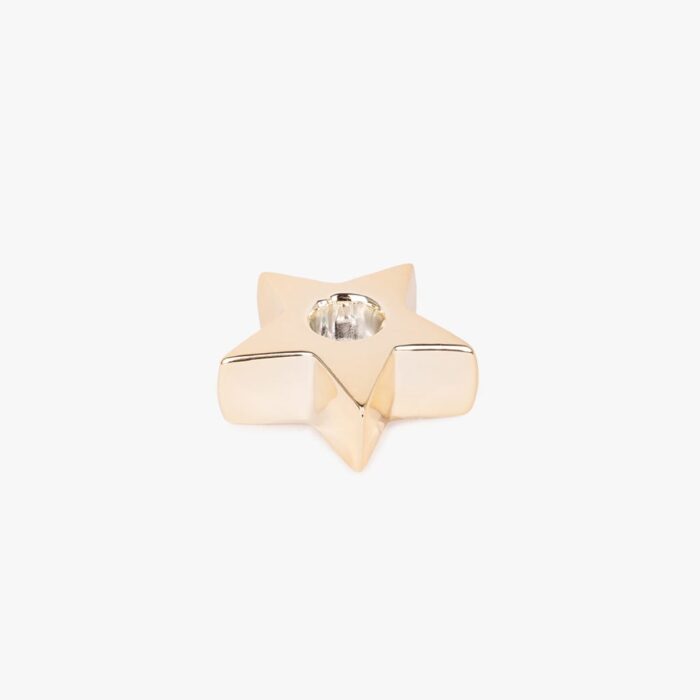 Bougeoir étoile dorée 8x3cm NEW BRIGHT – Image 1