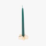 Bougeoir étoile dorée 8x3cm NEW BRIGHT – Image 2