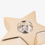 Bougeoir étoile dorée 8x3cm NEW BRIGHT – Image 3