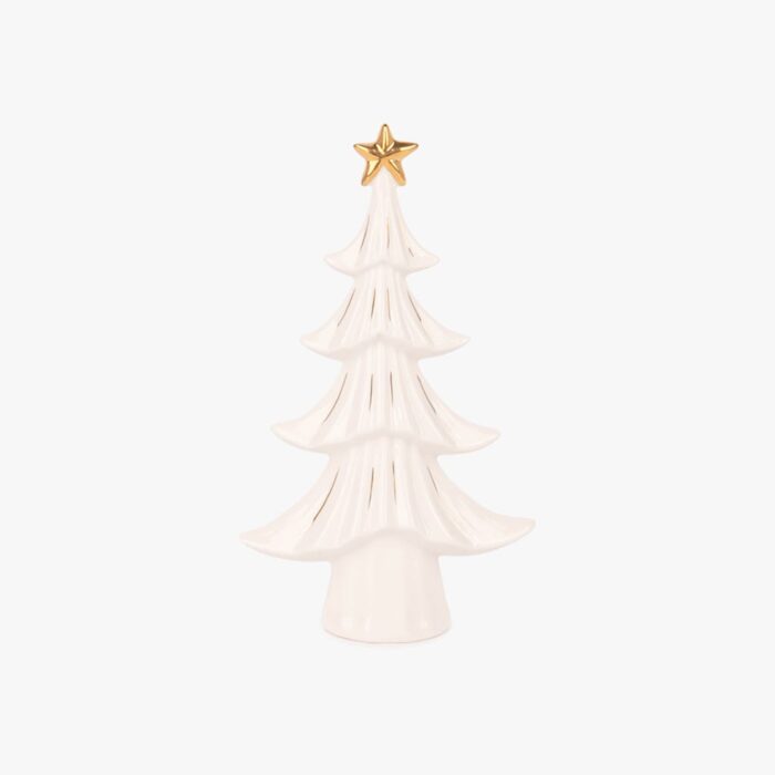 Arbre en céramique blanc 18 cm NEW BRIGHT – Image 1