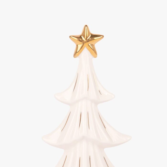 Arbre en céramique blanc 18 cm NEW BRIGHT – Image 4