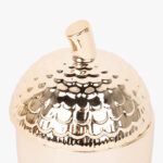 Boîte gland dorée 16cm NEW BRIGHT - Image 3