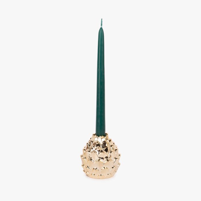 Bougeoir artichaut doré 9cm NEW BRIGHT – Image 2