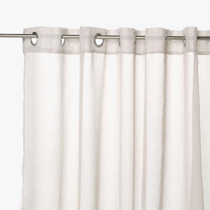 Rideau Transparent Gris 4EVERYDAY – Image 1