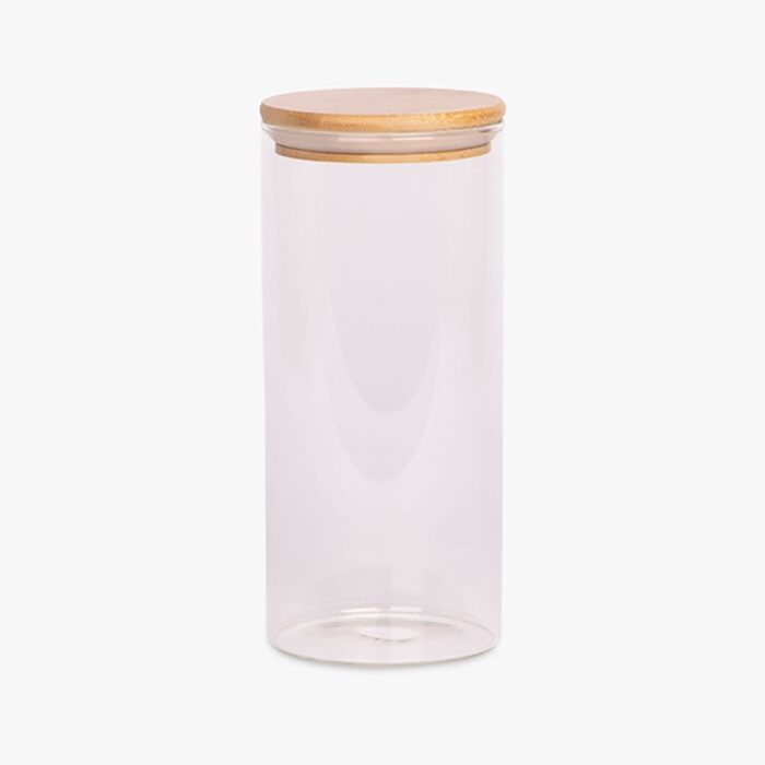 Boîte en Verre avec Couvercle en Bambou GLASS - Image 1