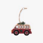 Enfeite de natal carrinha em madeira COZY