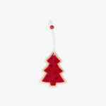 Enfeite de árvore de natal vermelho KITSCH