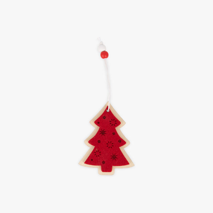 Enfeite de árvore de natal vermelho KITSCH - Image 1