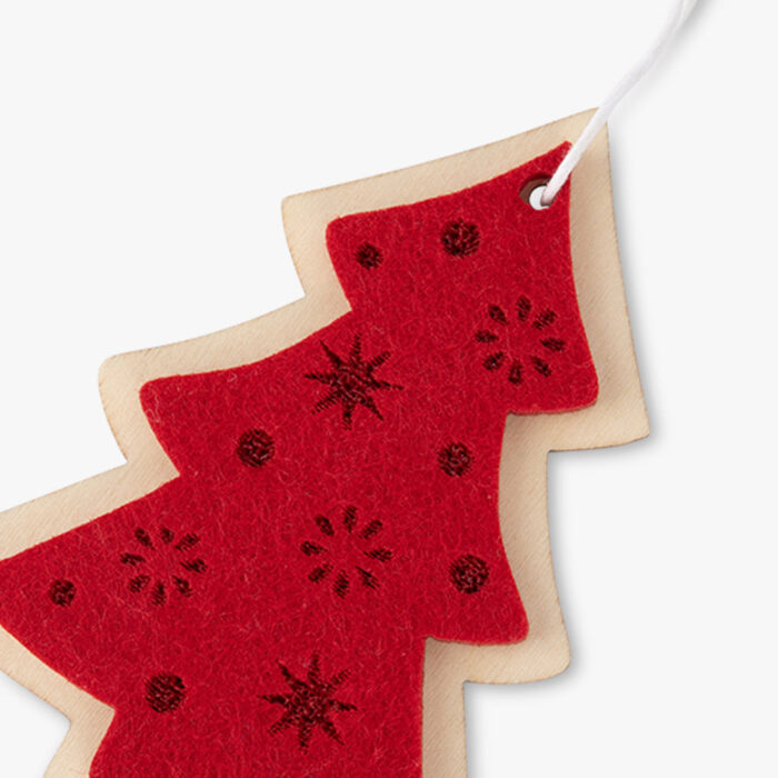 Enfeite de árvore de natal vermelho KITSCH - Image 2