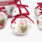 Boules de Noël à carreaux (7 pièces) COZY - Image 2