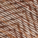 Tapete em Pele e Algodão Bege e Castanho Escuro 70x200 LIVELY - Image 4