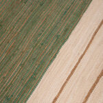 Tapete de Algodão e Juta Bege e Verde 120x180 BLIDA - Image 3