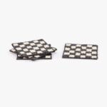 Dessous de Verre Perles Noir et Blanc CHECKS