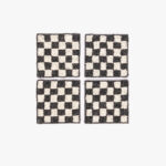 Dessous de Verre Perles Noir et Blanc CHECKS – Image 2