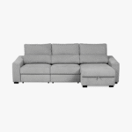 Canapé chaise longue gris KEEN