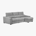 Canapé chaise longue gris KEEN – Image 3