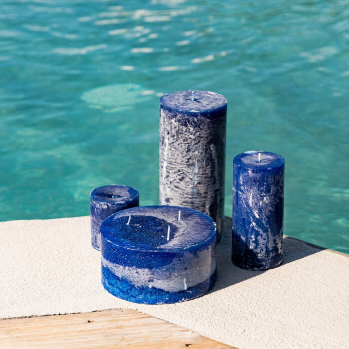 Bougie Bleue 9x20 RUSTIK – Image 1