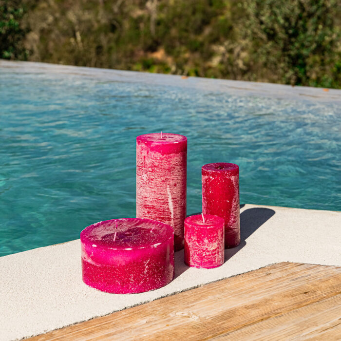 Bougie Rose 9x20 RUSTIK – Image 3