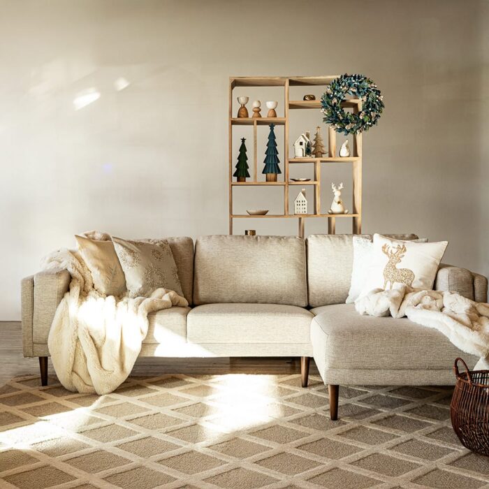 Canapé chaise longue droite naturel BLOOM – Image 6