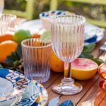 Verre à pied transparent STRIPES