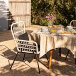 Fauteuil en Métal et Corde Naturelle AKUMAL