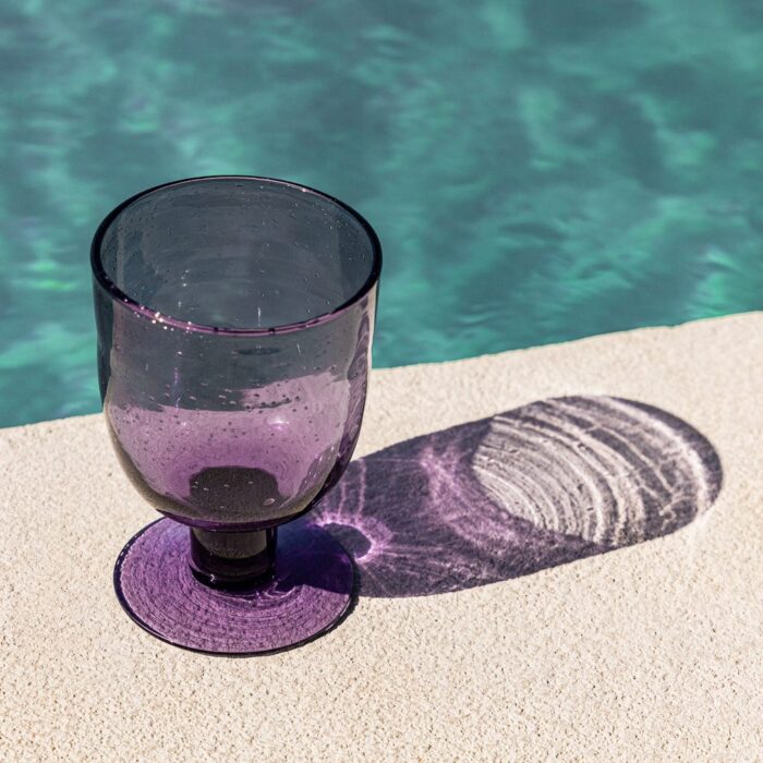 Verre à Pied Violet BUBBLES – Image 1