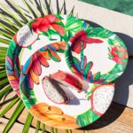 Assiette Plate en Mélamine TROPICAL