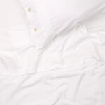 Drap du dessus Coton Stonewash Blanc 160x280 PARIS