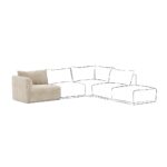 Module de canapé accoudoir gauche beige COTILLARD – Image 7